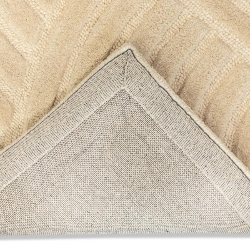 Tapis beige touffeté à la main Montreal, Rectangle 6 pi x 9 pi