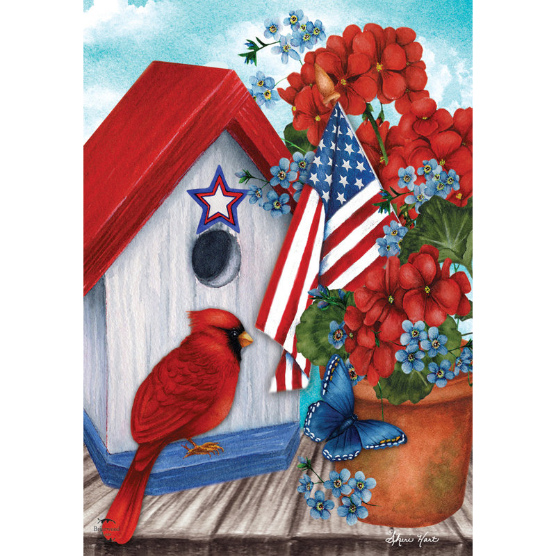 American Cardinal House Flag
