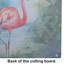 Flamingo Glass Cutting Board Large