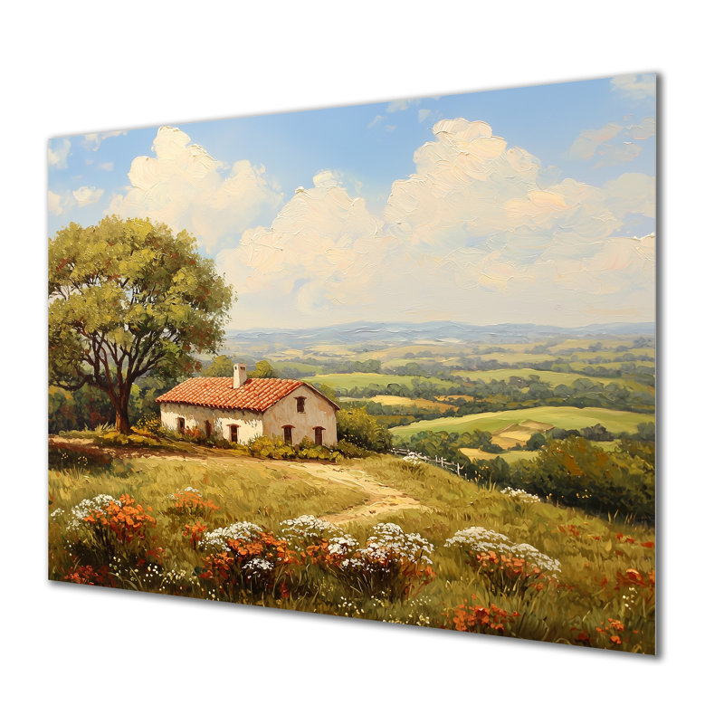 Texas Ranch Horizon I - Landscapes Metal Wall Art, Texas Metal Print, 30" H x 40" W