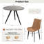 Ensemble de table de salle à manger 5 pièces, table de cuisine moderne 34,7 po avec chaises-2137745324-2137745364