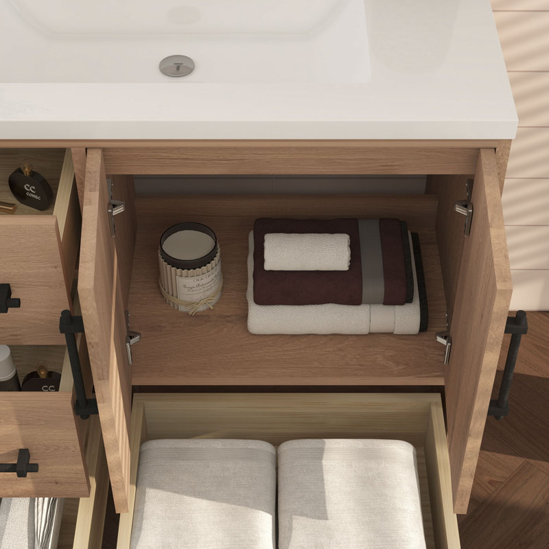 Victoria 35.4'' Single Bathroom Vanity with Acrylic Top