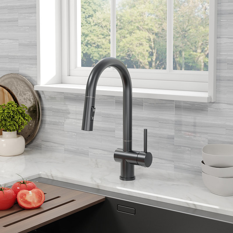 Belfry Kitchen Hockenberry Pull Out Kitchen Faucet