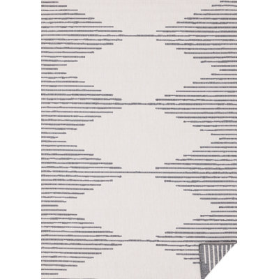 Conswala Gray Geometric Polypropylene Stain Resistant Living Room Carpet