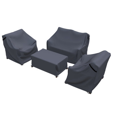 Avyion Living Patio Conversation Set Covers With Cushions by Forever Patio