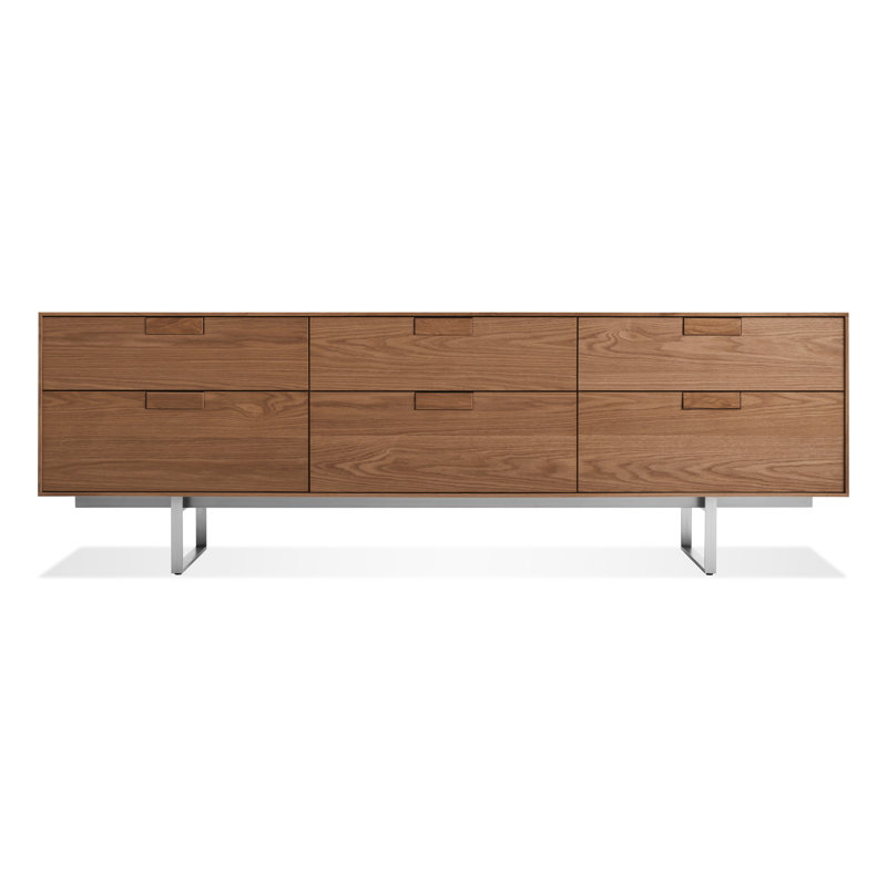 Series 11 Media Console, Walnut/Stainless Steel