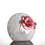 LIULI Crystal Art Crystal Plum Blossom Sculpture, Burst Of Spring, Gold Red Clear (Limited Edition)