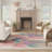 Viscose Abstract Indoor Rug-88749816
