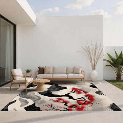 Tapis intérieur et extérieur Petal Symphony