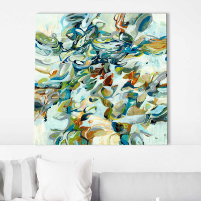 In the Flow III - peinture à cadre flottant