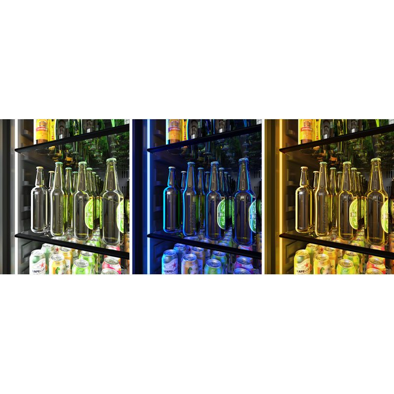 Glacière Zephyr Presrv 24 po 14 bouteilles et 266 canettes pleine zone prête pour un panneau complet