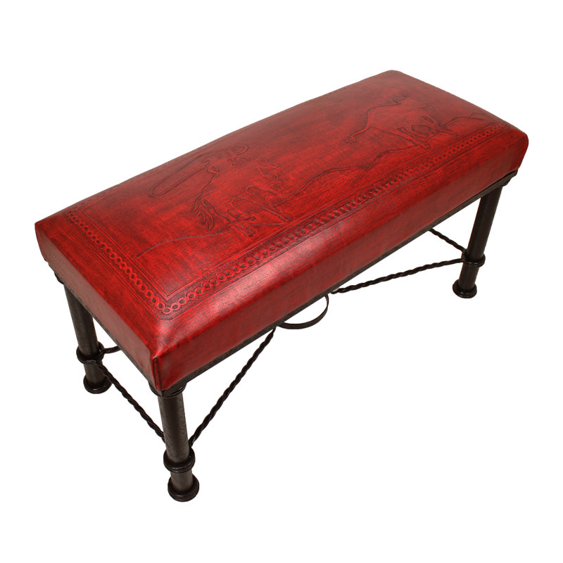 Fernando Iron Bench Calf Roper Red, Red