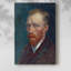 Autoportrait sur toile tendue par Vincent Van Gogh-93807504