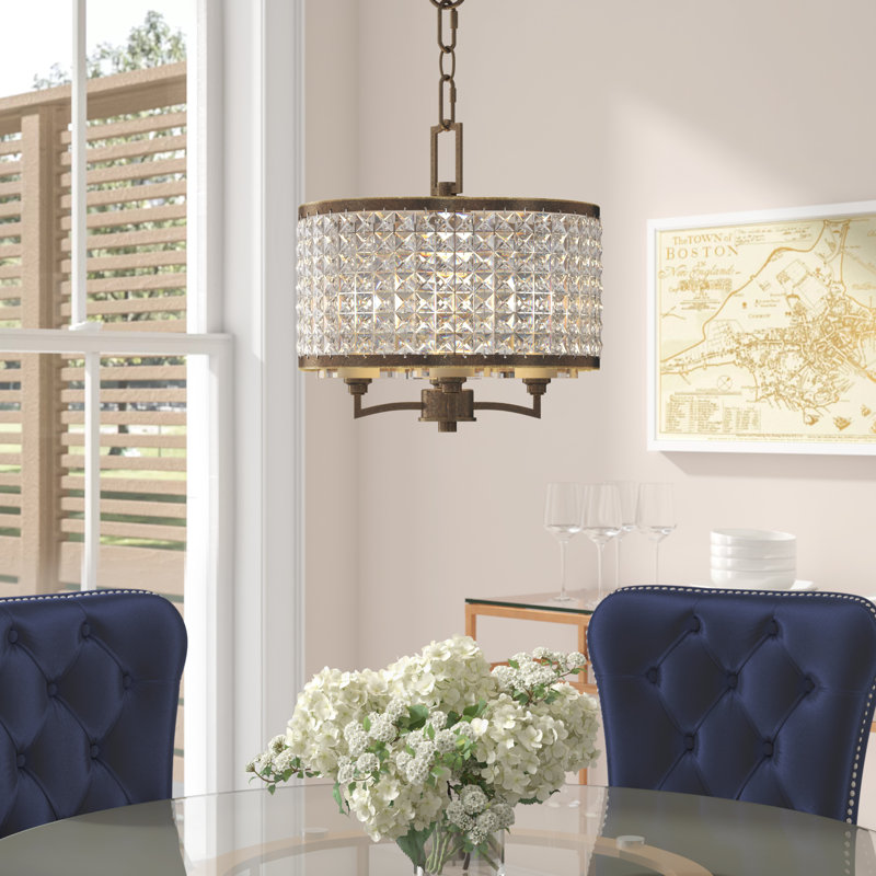 Belisle 4 - Light Unique/Statement Pendant, Palacial Bronze