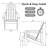 Grandview Solid Wood Adirondack Chair-378284755