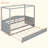 Canopy Day Bed With Twin Size Trundle-322877174
