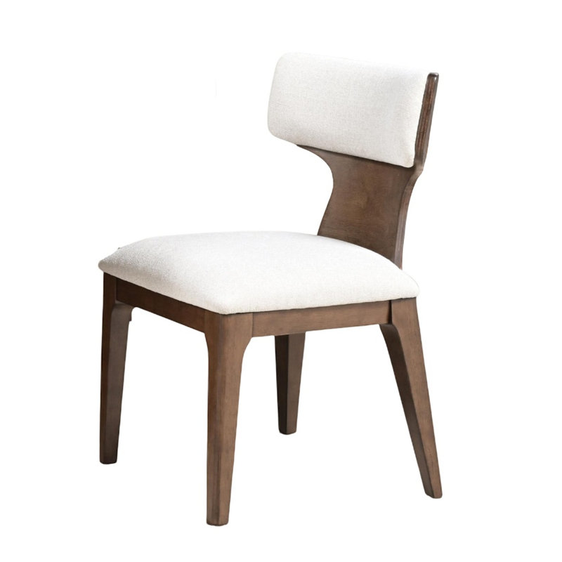 Chaise de salle à manger 2 pièces à finition brune, Brun
