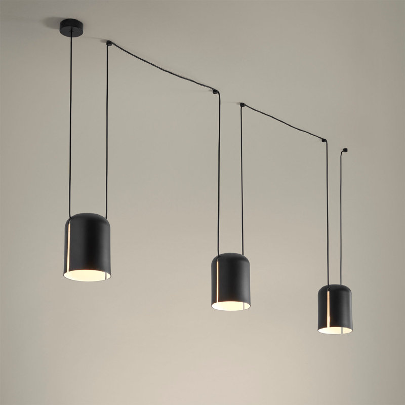 Attic 3 - Light Pendant, Black, 86.63" H x 118.13" W x 6" D