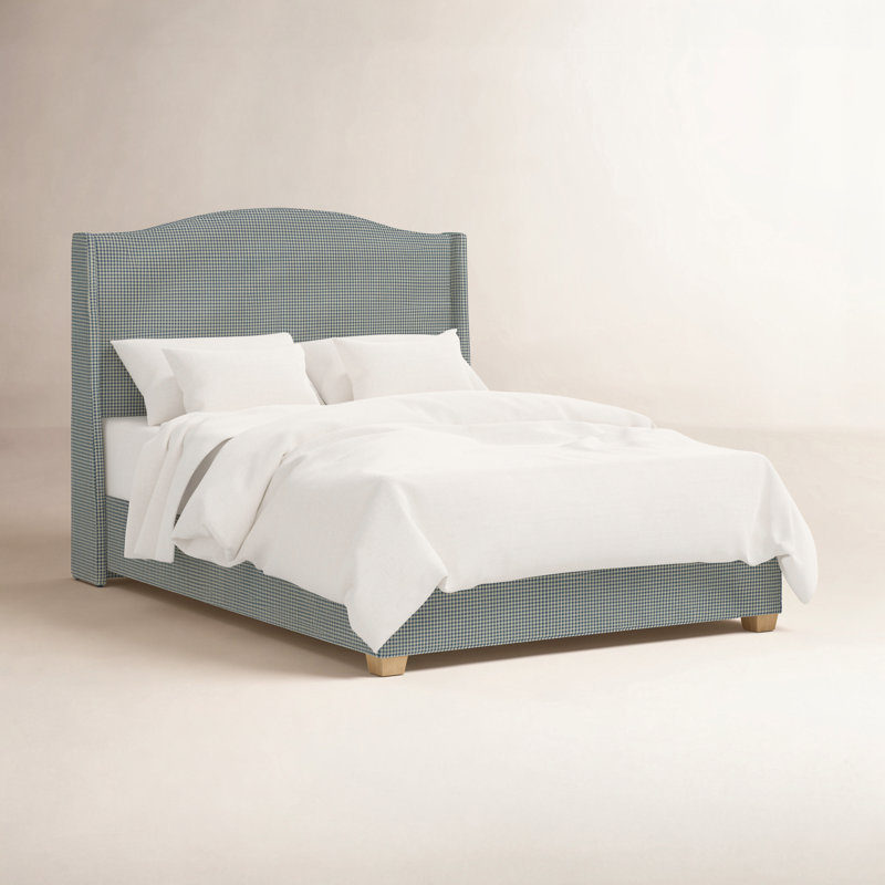 Julia Platform Bed, Queen, Denim