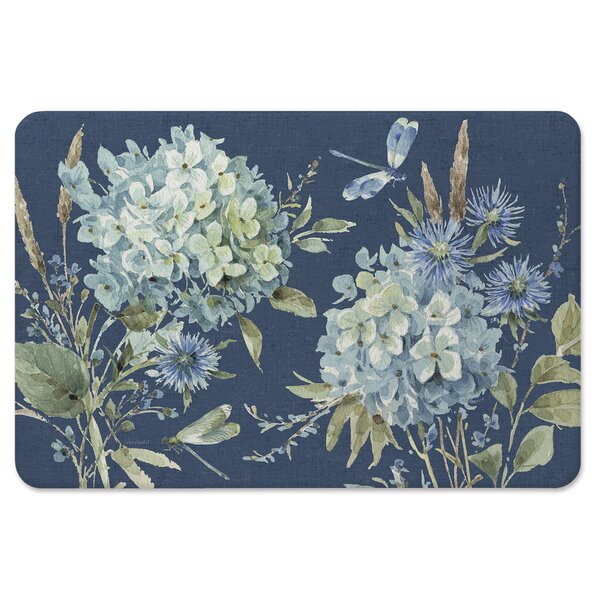 J&V Textiles 18 in. x 30 in. Spring Bloom Kitchen Cushion Floor Mat