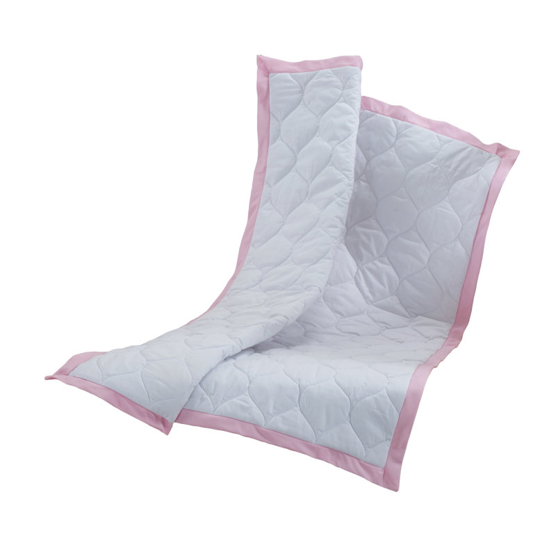 Jupe de lit de bébé comforter, Rose