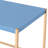 Navy Blue And Gold Office Desk With Ports Electrical Outlet Capabilities For Work Efficiency Enhancement Stylish Rectangular In Port Function-906632595