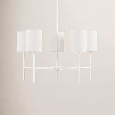 Ebers 5-Light Chandelier In Bisque White