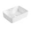 Lavabo de salle de bain rectangulaire en céramique