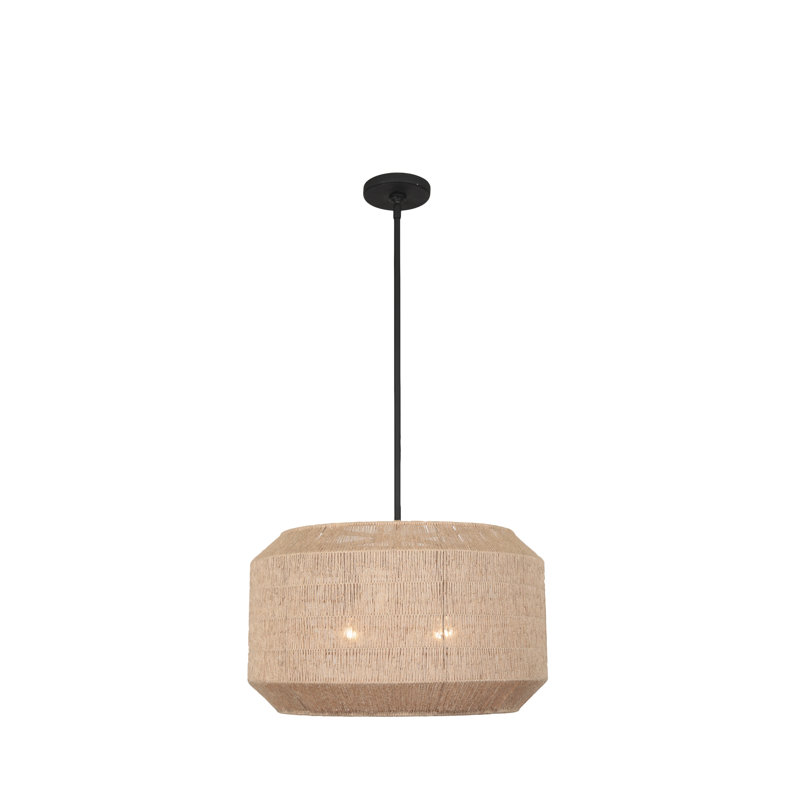 Cebu 4 LT Matte Black Pendant Kalco