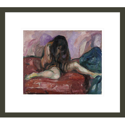 Weeping Nude by Edvard Munch -Framed Giclee Print