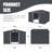 Outdoor Storage Shed 8 X 10 FT Large Metal Tool Sheds, Heavy Duty Storage House With Sliding Doors With Air Vent For Backyard Patio Lawn To Store Bikes, Tools, Lawnmowers