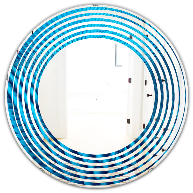 Miroir mural Wave Modern Wavy II, 23,6 po x 23,6 po