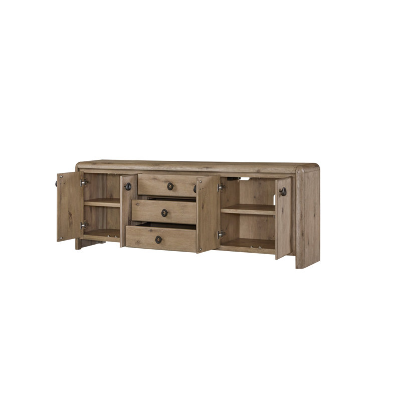 English Knotty Oak 84" Console
