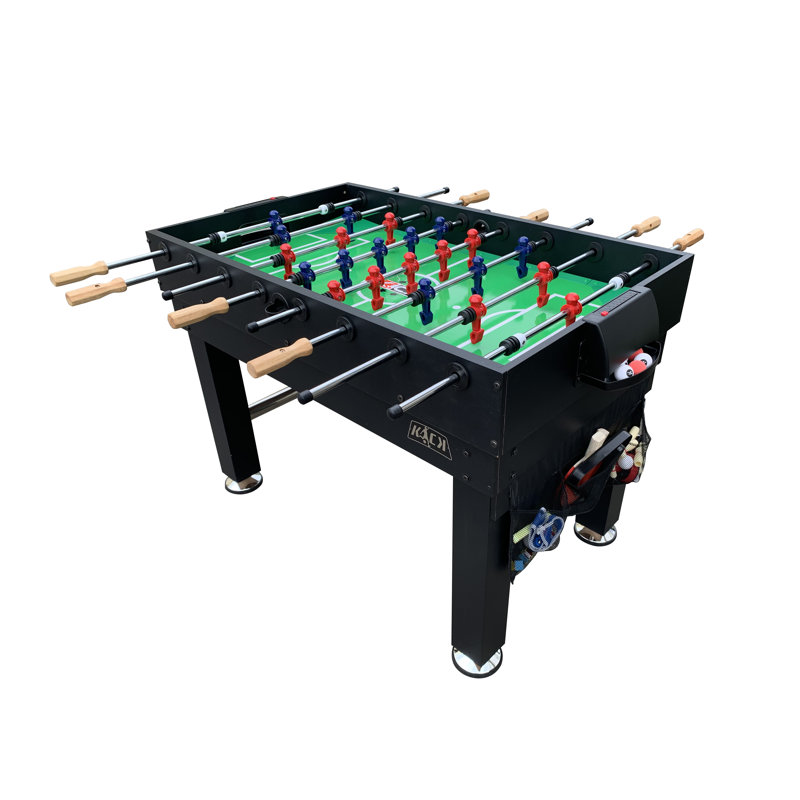 Kick Decagon 55 po 10-en-1 multi-jeux de table pour la maison, la salle de jeux, les amis et la famille, Noir