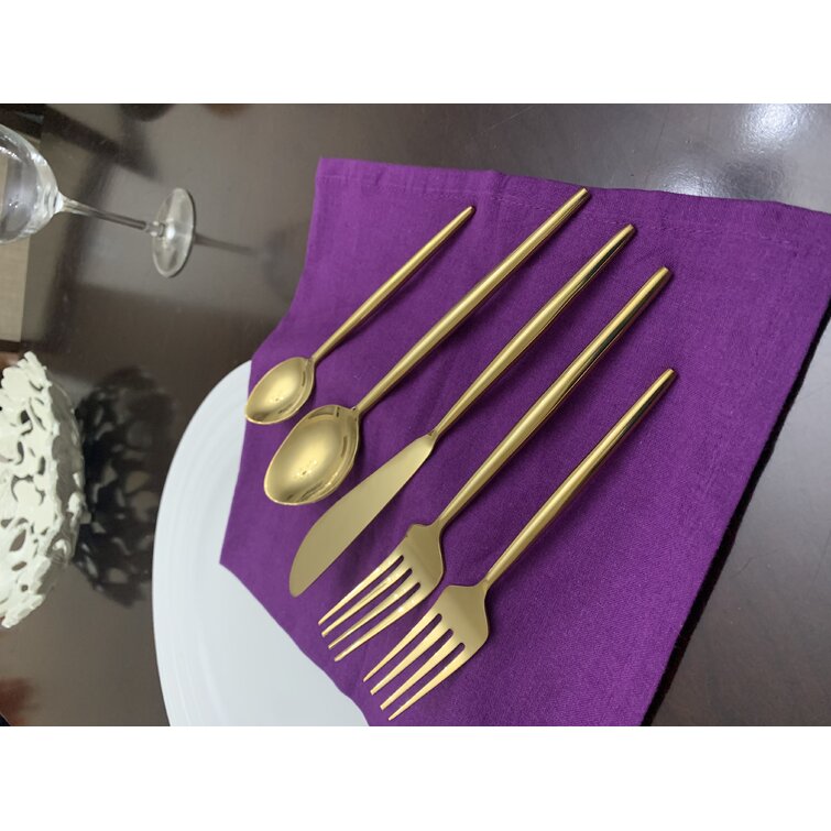 Everly Quinn Stainless Steel Flatware Set - Service for 6