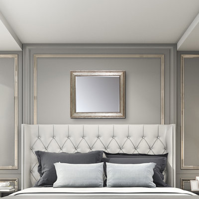 Decoste Wood Rectangle Wall Mirror