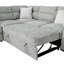 Canapé modulaire en nickel 9401 avec 3 coussins + repose-pieds