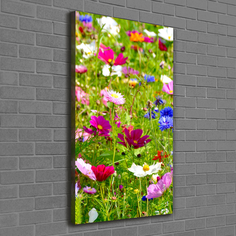 Field Flowers - Wrapped Canvas Print, 120cm H x 60cm W