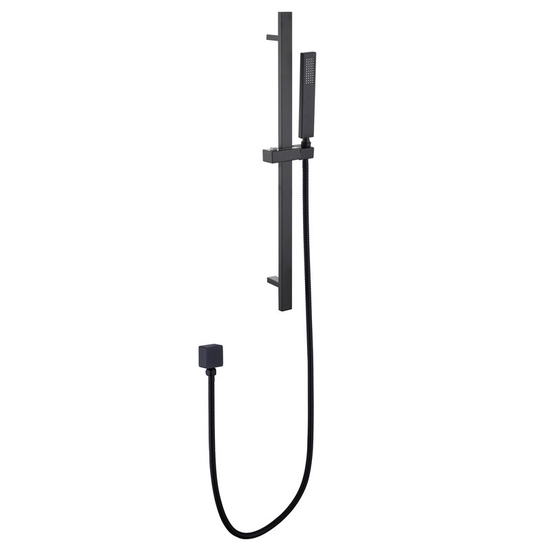 Stainless Steel Adjustable Handheld Showerhead, Matte Black
