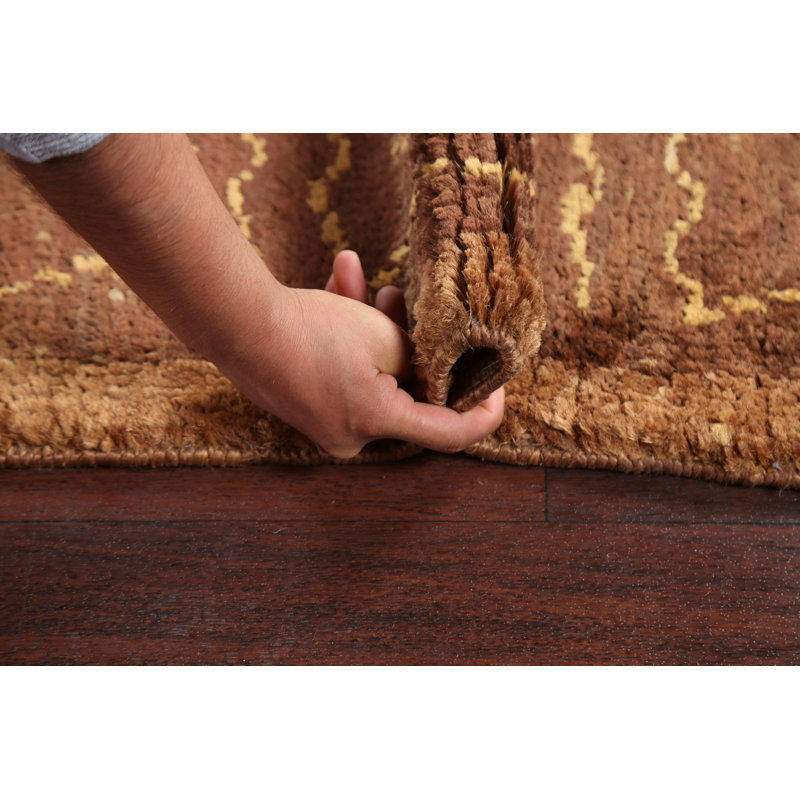 Tapis oriental géométrique marocain noué à la main 5 x 8