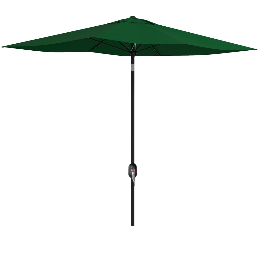 Shellie 300cm Tilt Beach,Traditional Parasol with Crank Lift