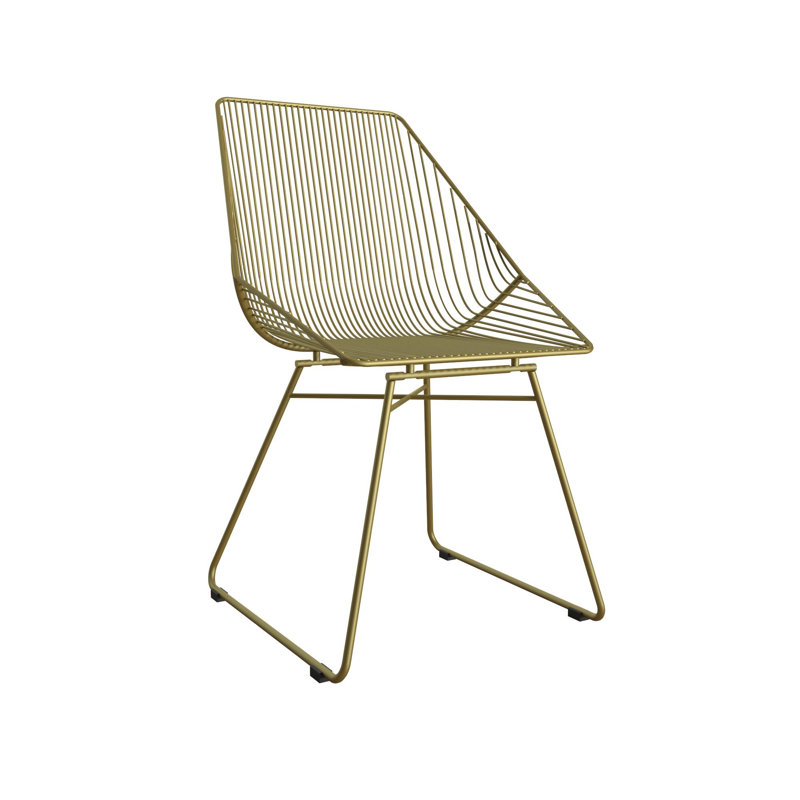 Pratcher 46cm H Full Back Stacking Side Chair, Gold