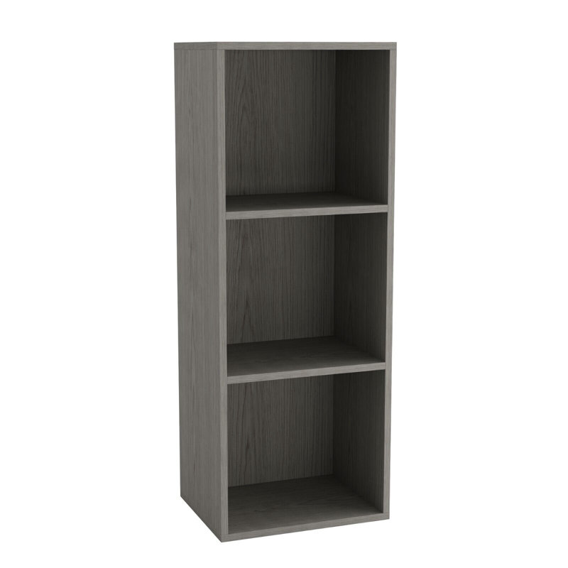 79.5cm H x 30cm W Solid Wood Standard Bookcase, Cedar Grey