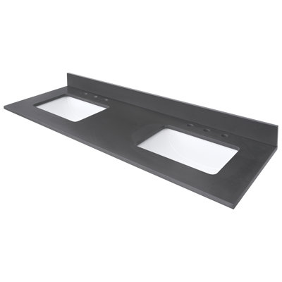 61'' W Double Vanity Top
