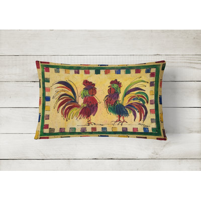 Rooster Rectangular Indoor/Outdoor Throw Pillow