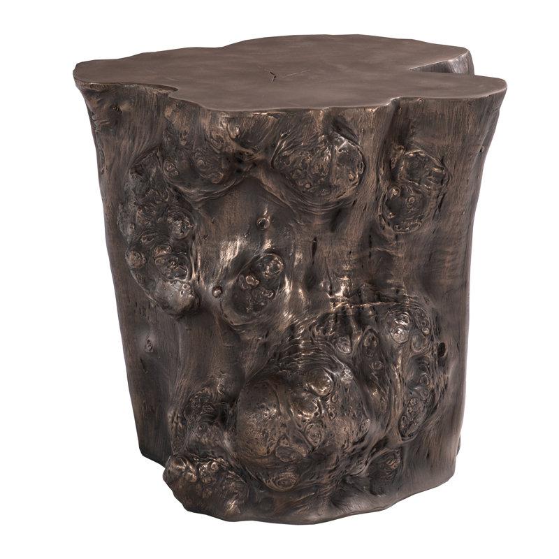 Cast Naturals End Table, Bronze