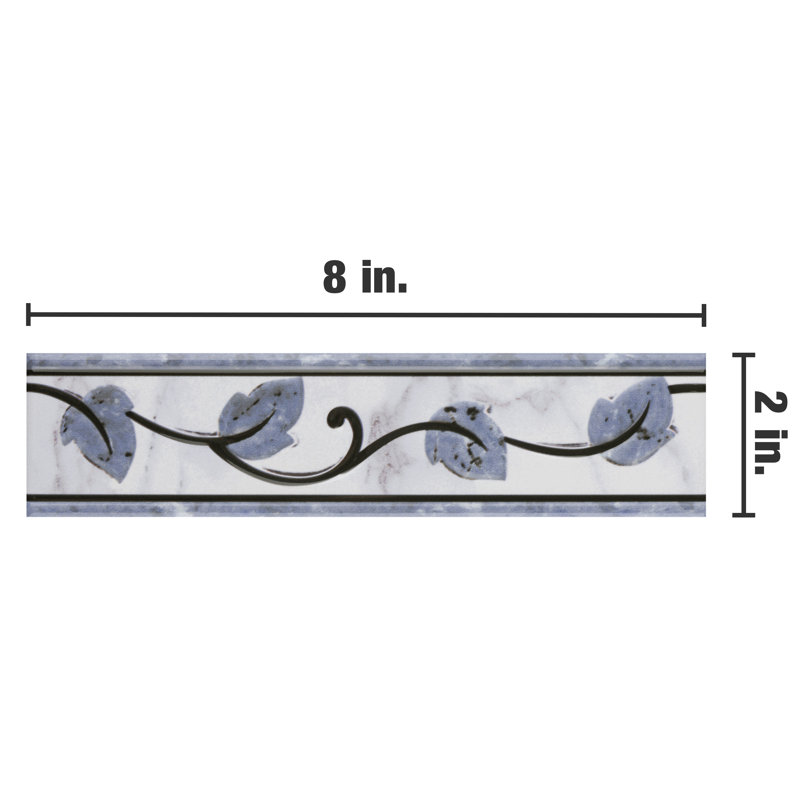 Listello 7.88" L x 2" W Specialty Trim in White