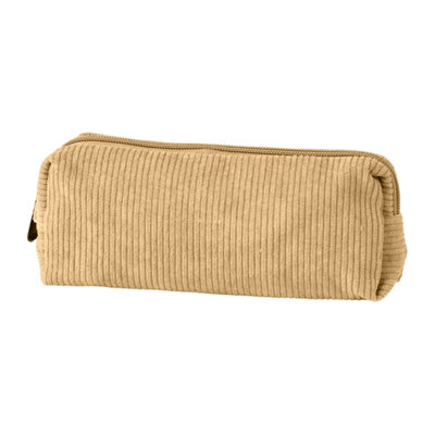 Corduroy Pencil Case  Solid Color Pen Pouch  Stationery Bag For Students Large Capacity Zippered Organizer For School  Office