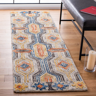 Tapis en laine et coton touffeté à la main Rubalcava