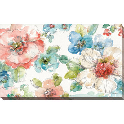 « summer fleuri i », reproduction d’art sur toile tendue